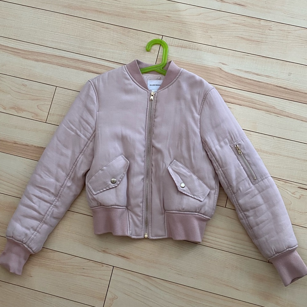 Cropped bomber jacket- Club Monaco